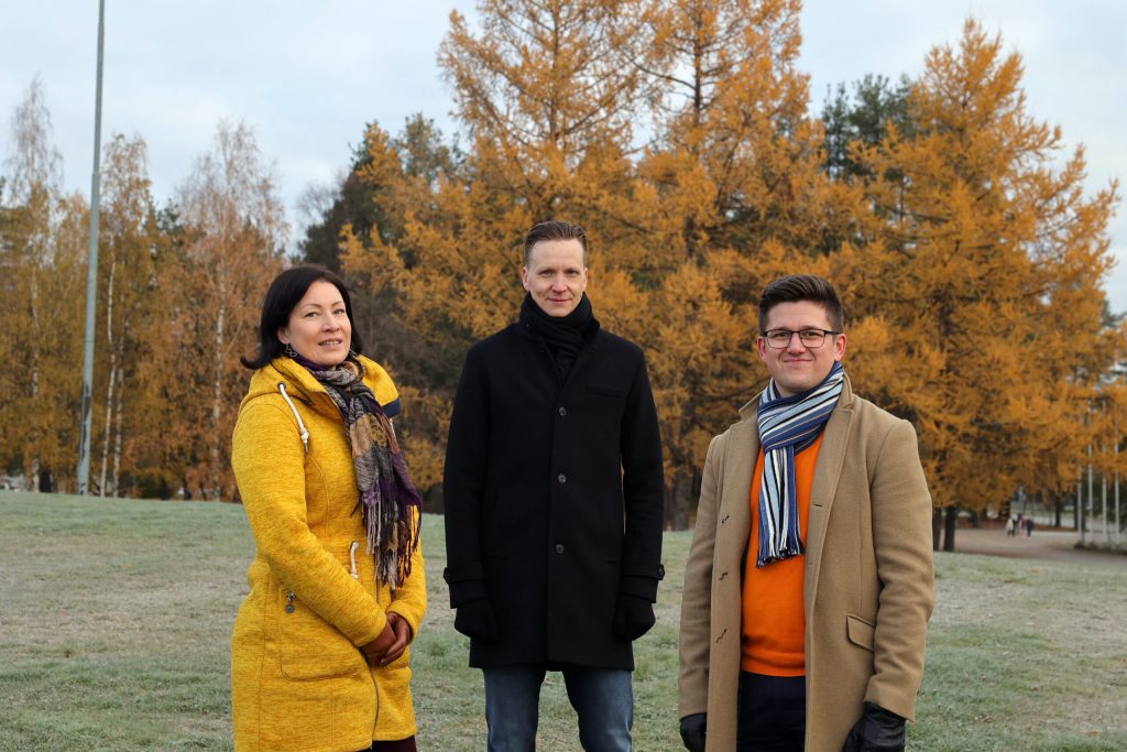 CTO Niina Haapasalo (left), CEO Tapio Vehmas and COO Jonne Hirvonen