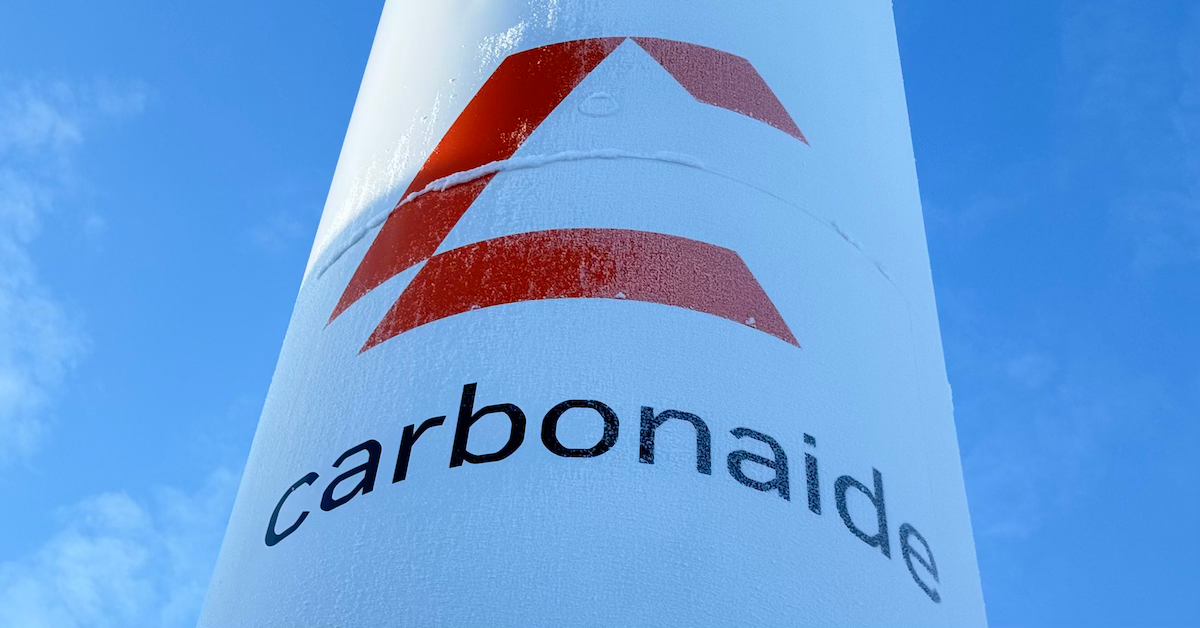 Carbonaide CO2 tank with logo