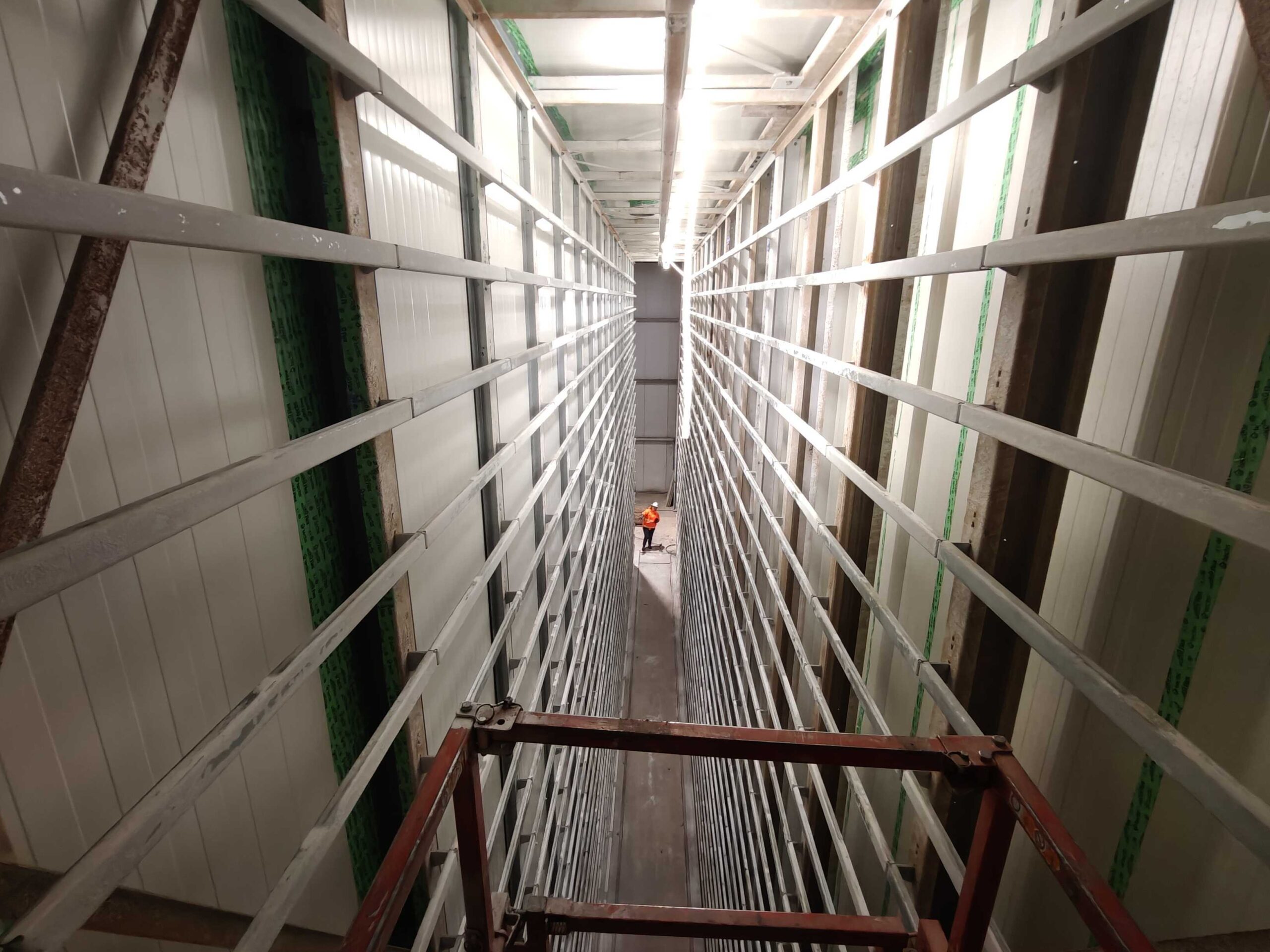 Carbonaide curing chamber view from the inside