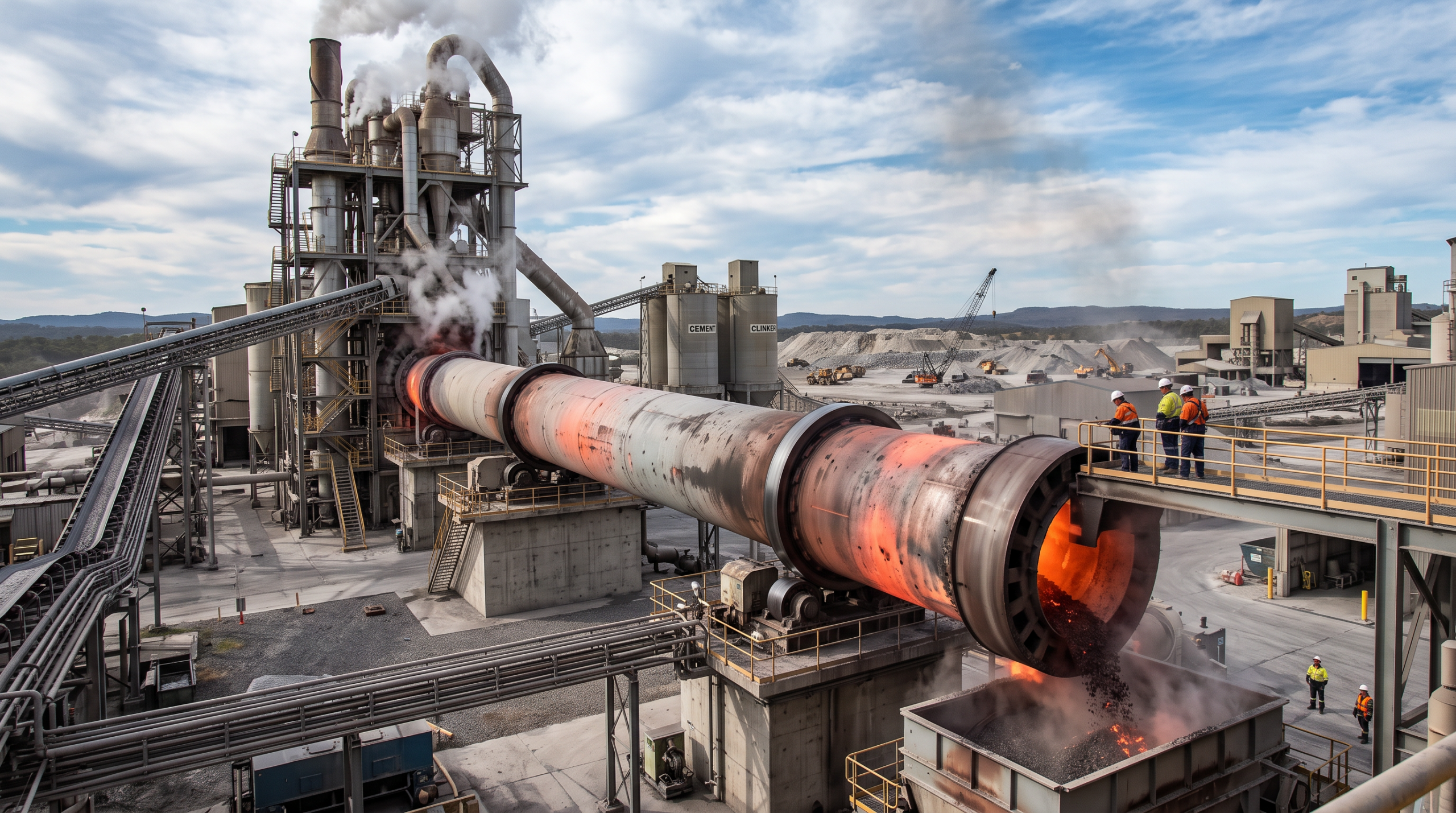 Cement plant kiln