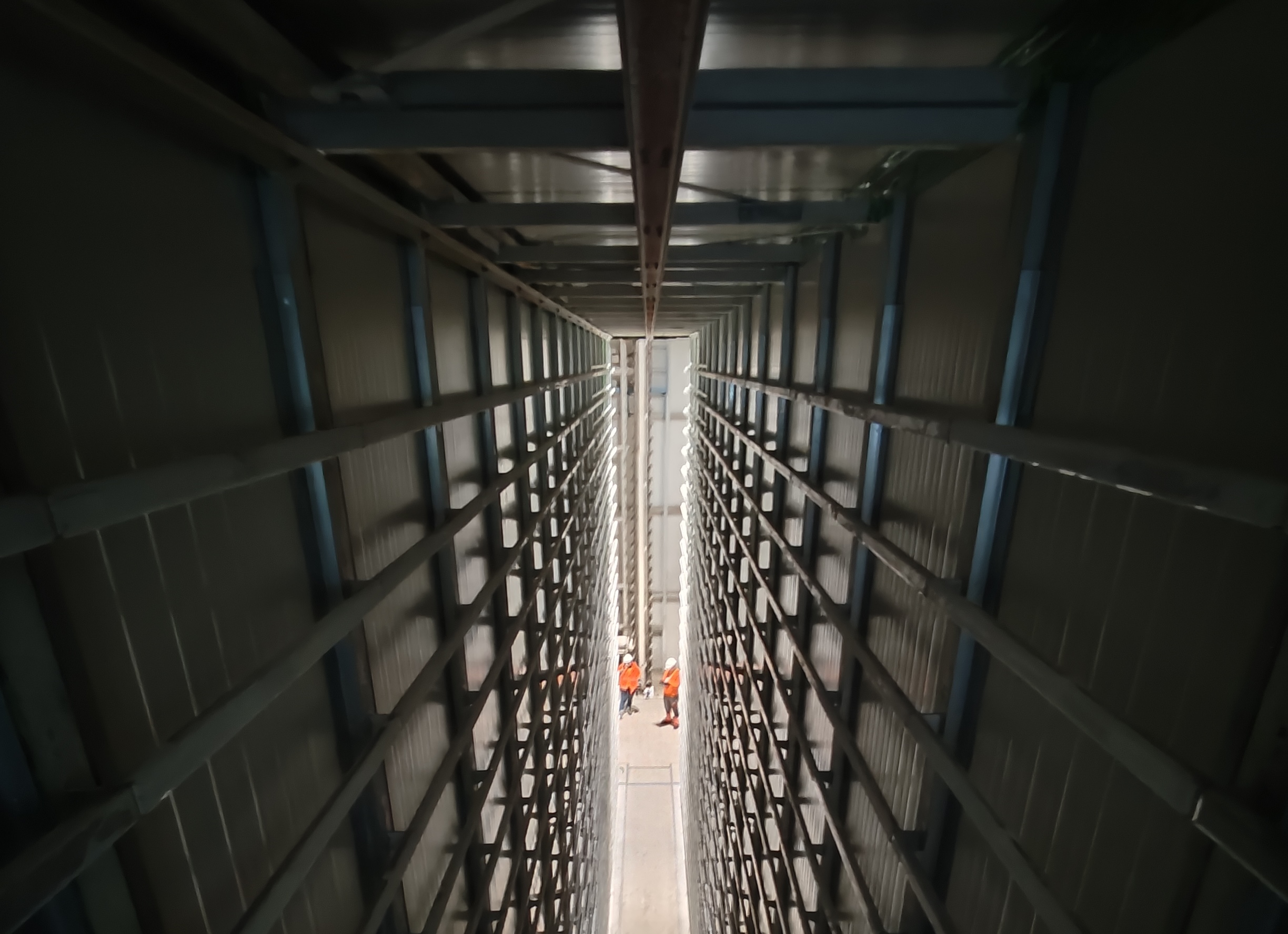 Inside view of a Carbonaide CO2 curing chamber